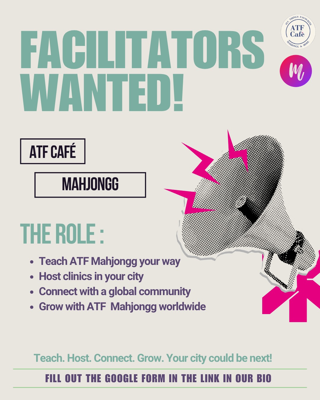 ATF Café Mahjongg Facilitators Wanted